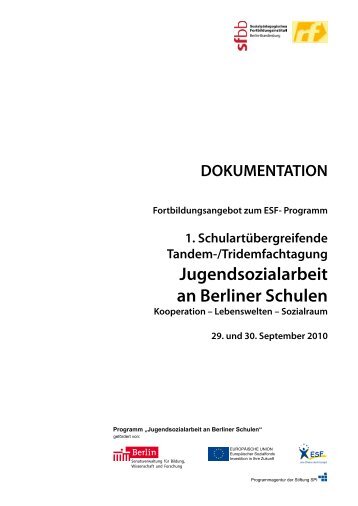 Jugendsozialarbeit an Berliner Schulen - Schulsozialarbeit