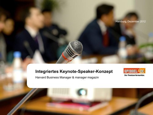 Integriertes Keynote-Speaker-Konzept - Spiegel-QC