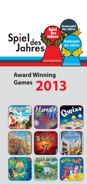 Award Winning Games 2013 - Spiel des Jahres