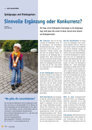 Druck vom Kindergarten?