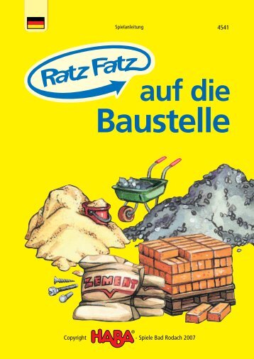 Ratz Fatz auf die Baustelle - SpielzeugOase