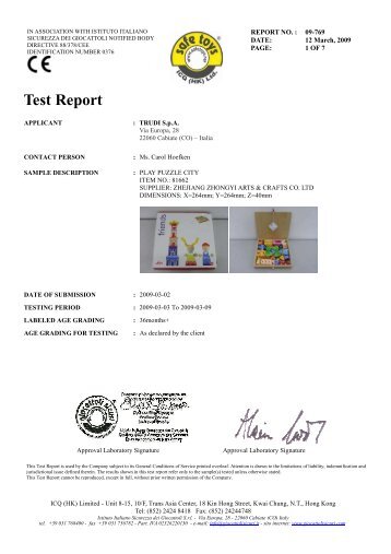 Test Report - SpielzeugOase