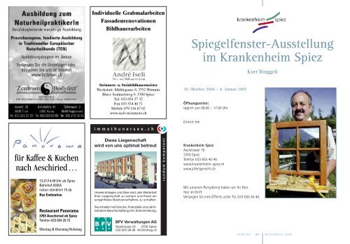 11spiezinfo november06 - in Spiez