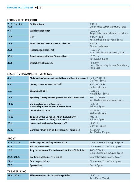 SpiezInfo Juni 2013 DS - in Spiez