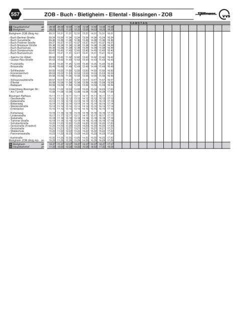 Neuer Fahrplan Linie 557 zum Download - Spillmann