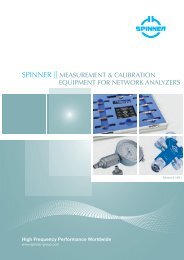 Measurement Equipment Download Flyer - SPINNER GmbH