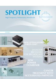 1/2012 (PDF) - SPINNER GmbH