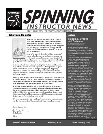 February 2005 - Spinning