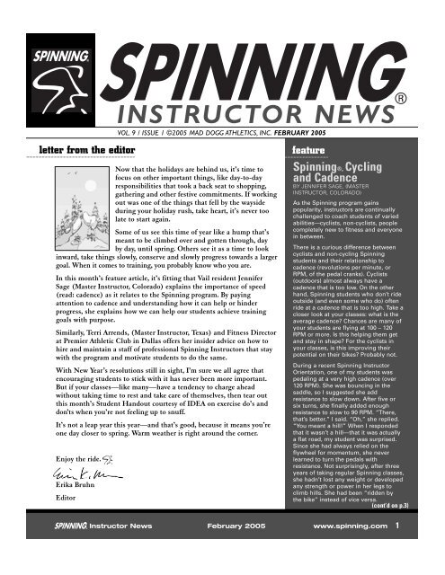 February 2005 - Spinning