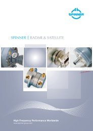 Radar & Satellite Download Catalogue - SPINNER GmbH