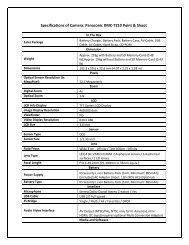 Specifications of Camera: Panasonic DMC-TZ10 Point ... - Mydala.com