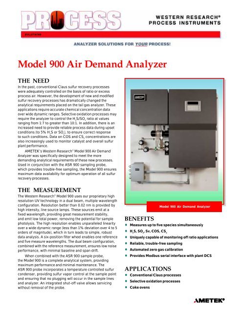 Ametek 900 ADA PDF