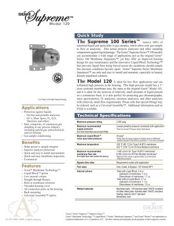 Genie SCC Supreme 120 PS PDF