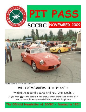 Pit Pass - November 2009-5 - SCCBC.net