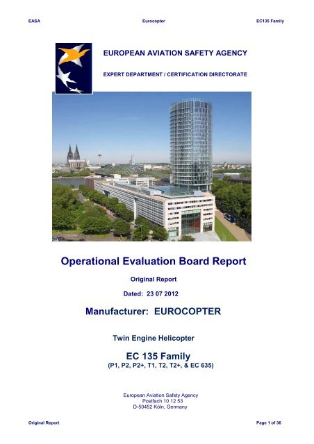 Final report EC 135 Family-23 07 12 - EASA