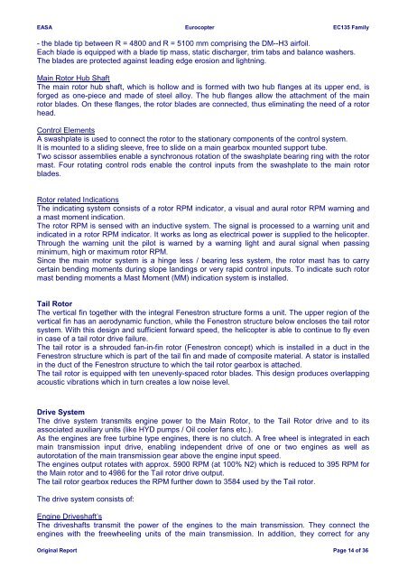 Final report EC 135 Family-23 07 12 - EASA