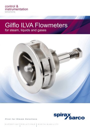 Gilflo ILVA flowmeters for steam, liquids and gases - Spirax Sarco