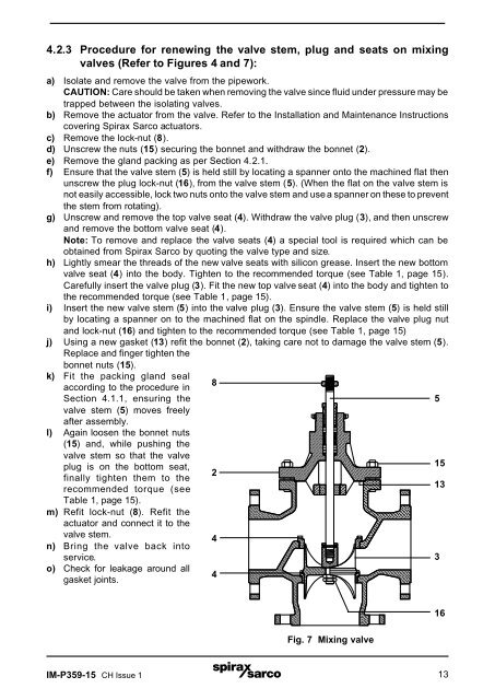 QLM and QLD Series DN125 to DN200 Three Port ... - Spirax Sarco