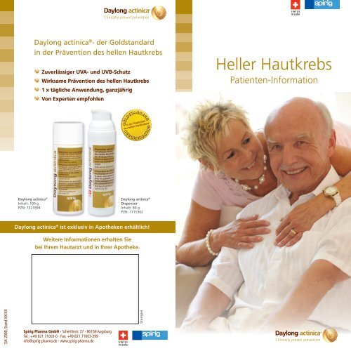Heller Hautkrebs - Spirig Pharma GmbH