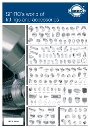 SPIROÂ´s world of fittings and accessories - Spiro International SA