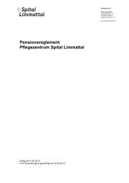 Pensionsreglement PZ (PDF, 60,1 KB) - Spital Limmattal
