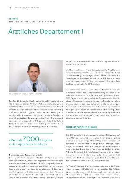 Geschäftsbericht 2012 (PDF, 2,8 MB) - Spital Limmattal