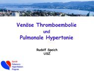 VenÃ¶se Thromboembolie Pulmonale Hypertonie - Spital Oberengadin
