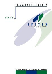 Jahresbericht 2012 - Spitex Verband Kt. St. Gallen