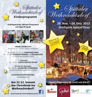 Spittaler Weihnachtsdorf - Stadtgemeinde Spittal an der Drau