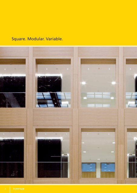 Square modular recessed downlights - SPITTLER Lichttechnik GmbH