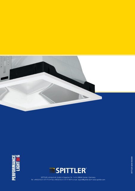 Square modular recessed downlights - SPITTLER Lichttechnik GmbH