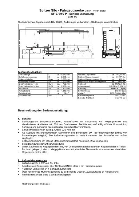 Spitzer Silo - Fahrzeugwerke GmbH, 74834 Elztal