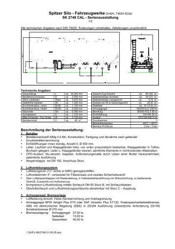 Spitzer Silo - Fahrzeugwerke GmbH, 74834 Elztal