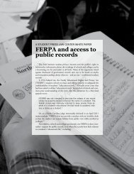 FERPA and access to public records - Student Press Law Center