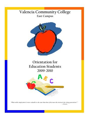 Download Education Handbook - Valencia College