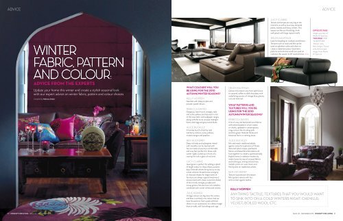 ADVICE FROM THE EXPERTS - Curve Interior Design