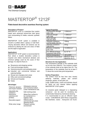 MASTERTOP 1212F - BASF Construction Chemicals - Egypt