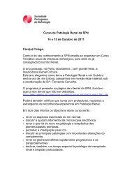 Curso de Patologia Renal da SPN 14 e 15 de Outubro de 2011 ...