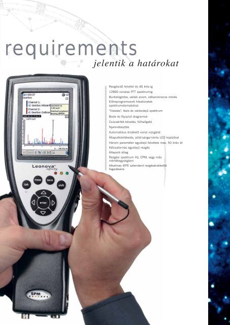 minden helyzetben - SPM Instrument