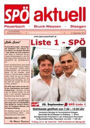 Liste 1 - SPÖ - SPÖ Peuerbach