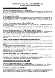 Foto Entholzer Informatives aus der Gemeinde Steegen