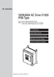 YASKAWA AC Drive V1000 IP66 Type