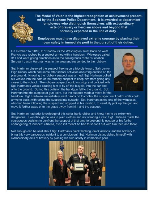 Monthly NewsletterâFebruary 2011 Edition - Spokane Police ...