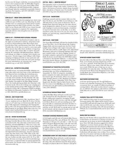 CYCLING SANCTUARY - Spokes Magazine