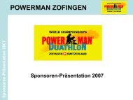 POWERMAN ZOFINGEN Spons oren - Sponsoring Extra