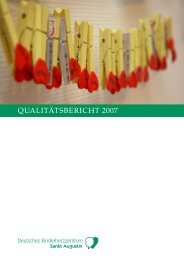 Qualitätsbericht 2007 - Deutsches Kinderherzzentrum Sankt Augustin