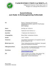 TAEKWONDO UNION SACHSEN e.V.