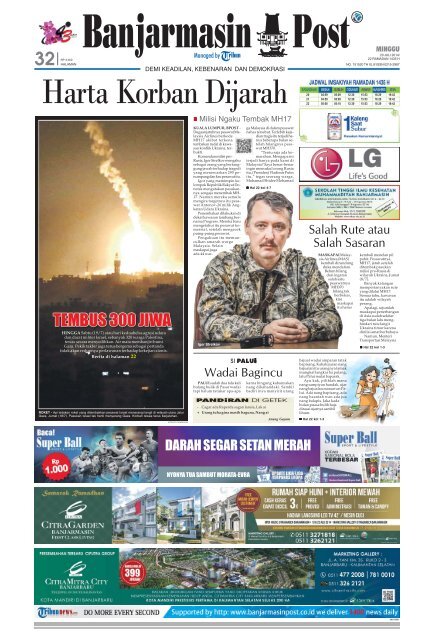 Banjarmasin Post Minggu 20 Juli 2014