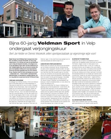 Bijna 60-jarig Veldman Sport in Velp ondergaat ... - Sport Partner