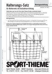 Montageanleitung - Sport-Thieme AT